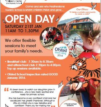 Open Day Saturday 21st January 2017
